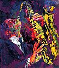 Leroy Neiman Famous Paintings - Sax Man